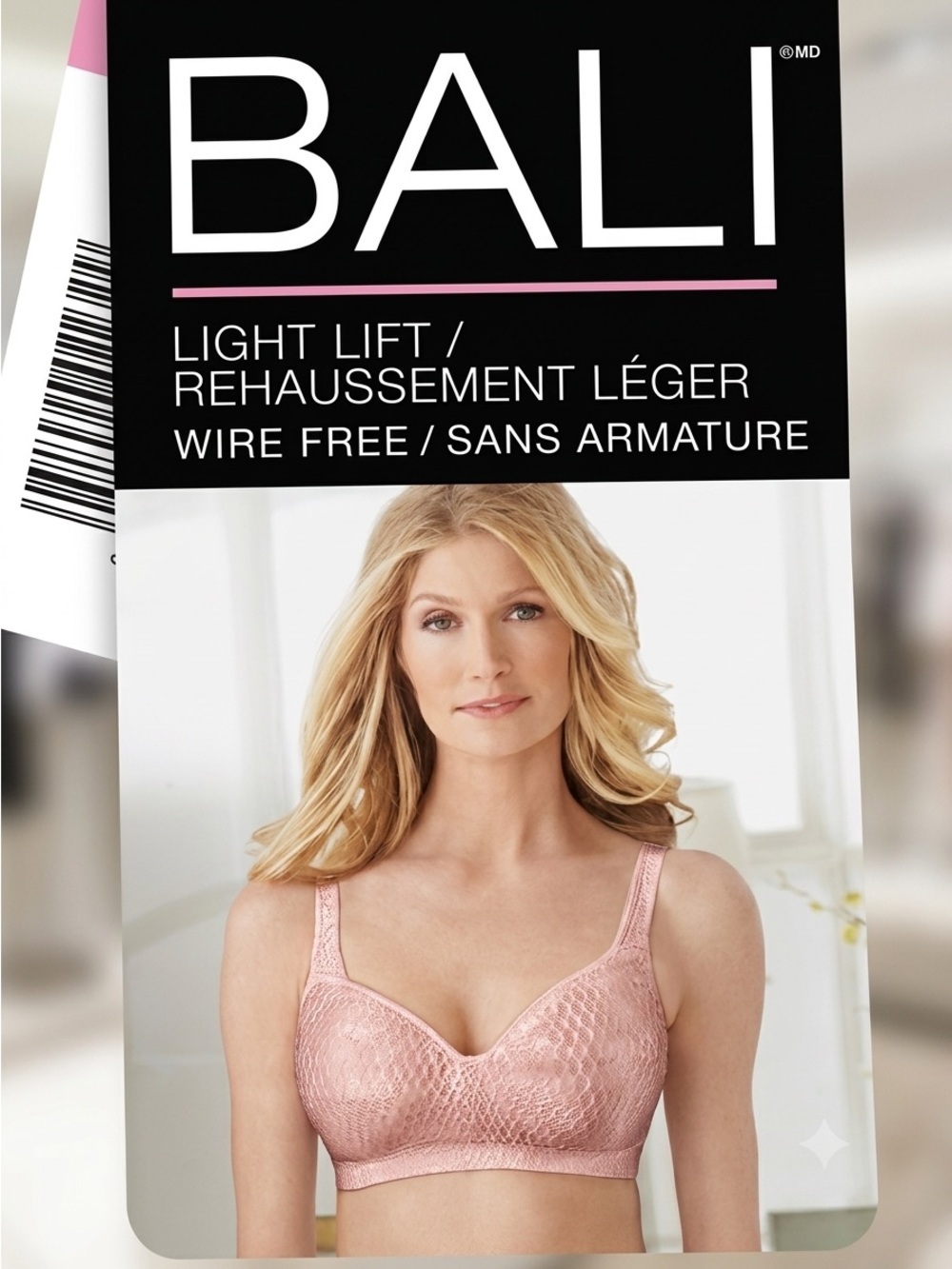 Bali NEW Comfort Revolution 42D Light Lift Wirefree Bra Mauve Pink Soft 6545